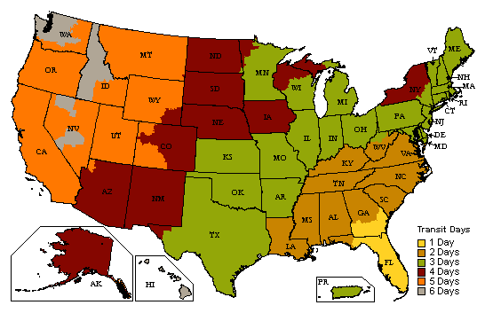 Avinol PM shipping map